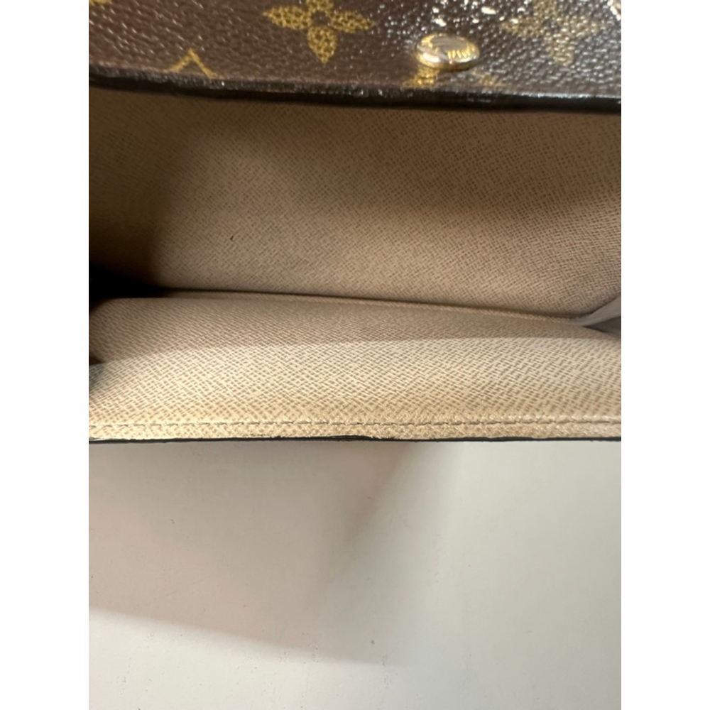 Women's Louis Vuitton Wallet, One Size, Brown with White Floral Print - Picture 10 of 10